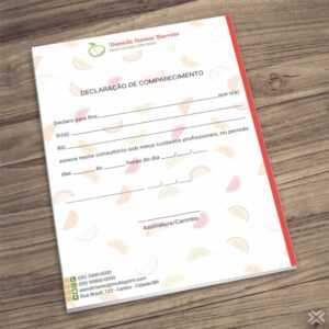 Declaração de Comparecimento Nutricionista 2457