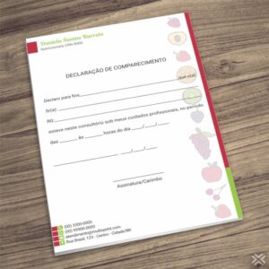 Declaração de Comparecimento Nutricionista 2463