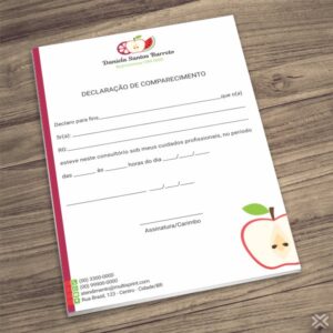 Declaração de Comparecimento Nutricionista 2466