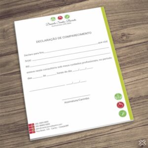 Declaração de Comparecimento Nutricionista 2487