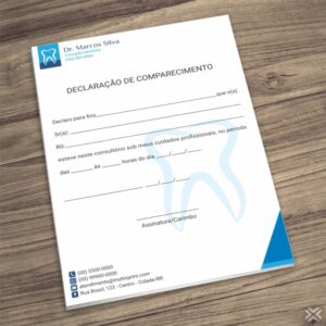 Declaração de Comparecimento Dentista 0602
