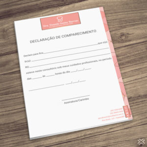 Declaração de Comparecimento Dentista 0607