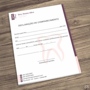 Declaração de Comparecimento Dentista 0608