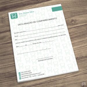 Declaração de Comparecimento Dentista 0609