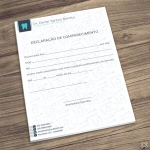 Declaração de Comparecimento Dentista 0614