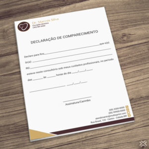 Declaração de Comparecimento Dentista 0615