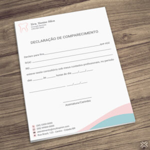 Declaração de Comparecimento Dentista 0618