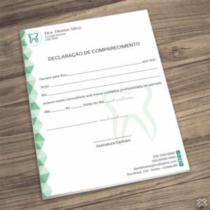Declaração de Comparecimento Dentista 0620