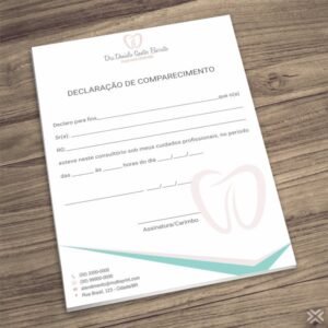 Declaração de Comparecimento Dentista 0623