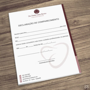Declaração de Comparecimento Dentista 0635