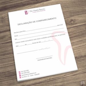 Declaração de Comparecimento Dentista 0638