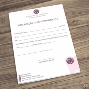Declaração de Comparecimento Dentista 0648