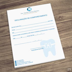 Declaração de Comparecimento Dentista 0649