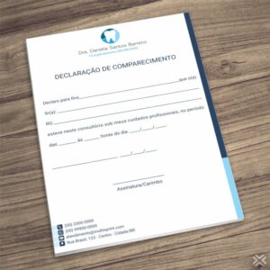 Declaração de Comparecimento Dentista 0650