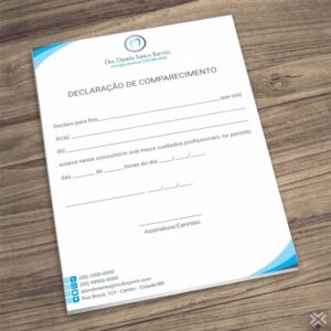 Declaração de Comparecimento Dentista 0653