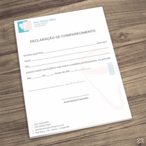 Declaração de Comparecimento Dentista 0667