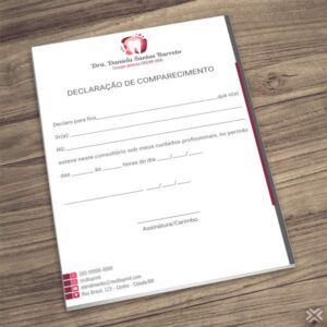 Declaração de Comparecimento Dentista 0676