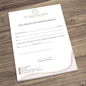 Declaração de Comparecimento Dentista 0678