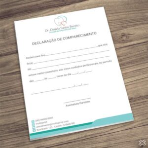 Declaração de Comparecimento Dentista 0679