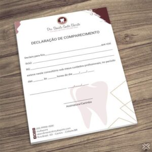 Declaração de Comparecimento Dentista 0683
