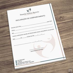 Declaração de Comparecimento Fisioterapeuta 09114