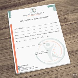 Declaração de Comparecimento Fisioterapeuta 09115