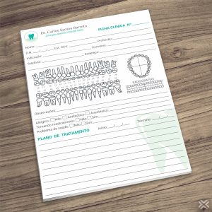 Ficha Clínica Dentista 0658