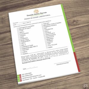 Pedido de Exame Nutricionista 2454