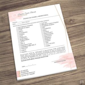 Pedido de Exame Nutricionista 2496