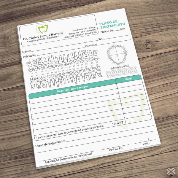 Plano de Tratamento Dentista 0657