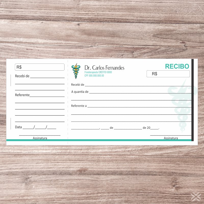 Recibo Fisioterapeuta 0933 - Imagem 2
