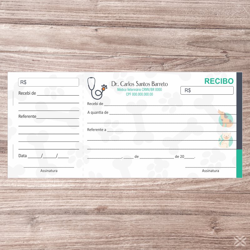 Recibo Veterinário 3061 - Imagem 2