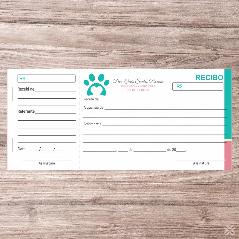 Recibo Veterinário 3093 - Imagem 2