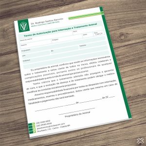 Termo Internação Veterinário 3001
