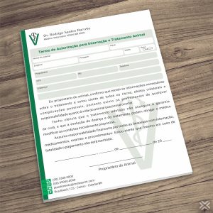 Termo Internação Veterinário 3011