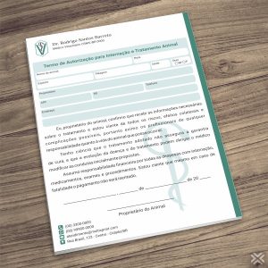 Termo Internação Veterinário 3012