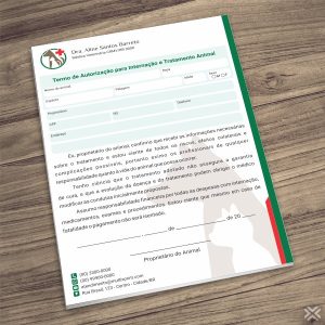 Termo Internação Veterinário 3016