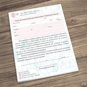 Termo Internação Veterinário 3023