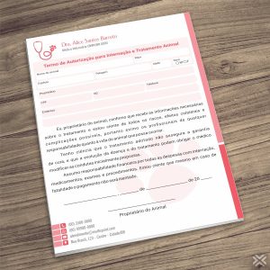 Termo Internação Veterinário 3025