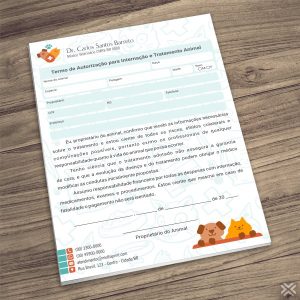 Termo Internação Veterinário 3033