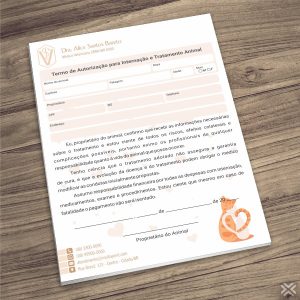 Termo Internação Veterinário 3042
