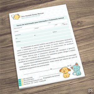 Termo Internação Veterinário 3054