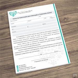 Termo Internação Veterinário 3080