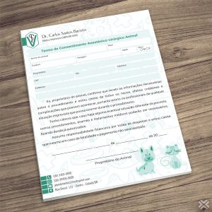 Termo Anestésico-cirúrgico Veterinário 3043