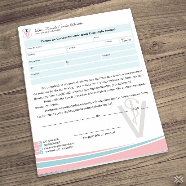Termo para Eutanásia Veterinário 3066