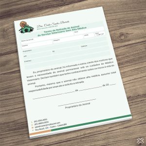 Termo Retirada Veterinário 3082