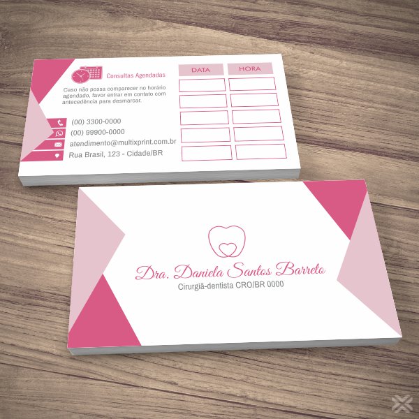 Cartão Agendamento Dentista 0604