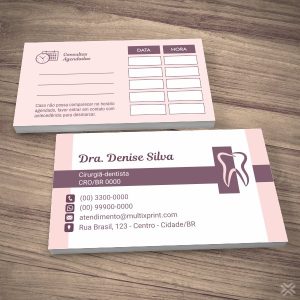 Cartão Agendamento Dentista 0608