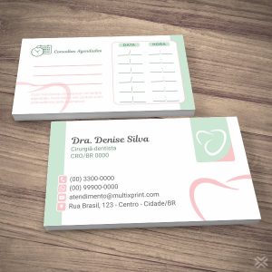 Cartão Agendamento Dentista 0611