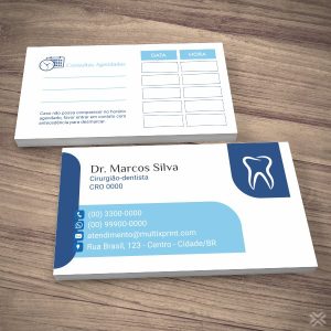 Cartão Agendamento Dentista 0622